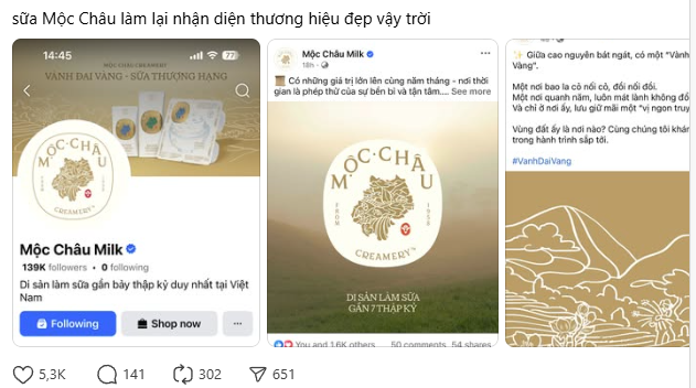 Sữa Mộc Châu thay đổi logo lạ quá- Ảnh 2.