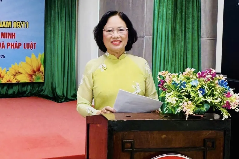 Bà Ung Thị Xuân Hương, Chủ tịch Hội Luật gia TP.HCM.