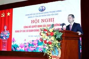 Ông Nguyễn Văn Quảng giữ chức Bí thư Đảng ủy TAND Tối cao