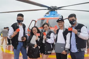 Phát triển lại tour du lịch ngắm TP.HCM trên cao bằng trực thăng 