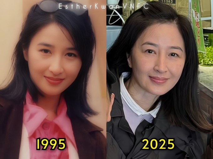 Nhan sắc Quan Vịnh Hà hầu như không thay đổi sau 30 năm. Ảnh: Esther Kwan VNFC