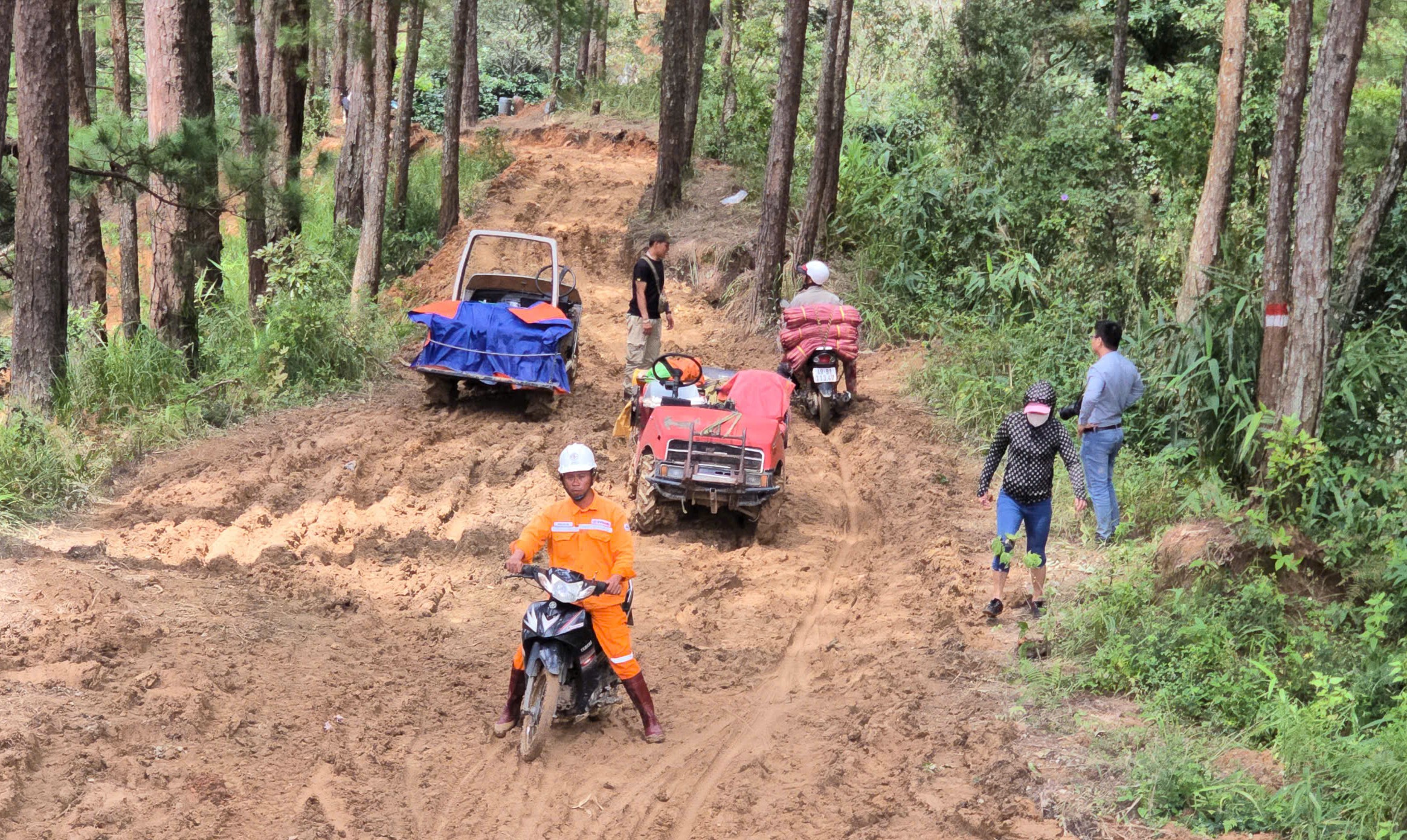 Sạt lở đèo D'Ran khiến giá vận chuyển hàng hóa tăng cao gấp đôi - Ảnh 4.