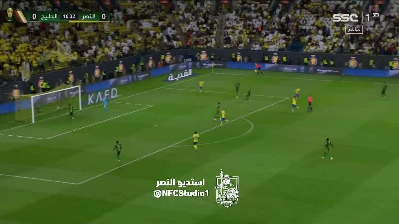 Ronaldo ghi tuyệt phẩm bằng chân trái vào lưới Al Khaleej ở bán kết King’s Cup 2025