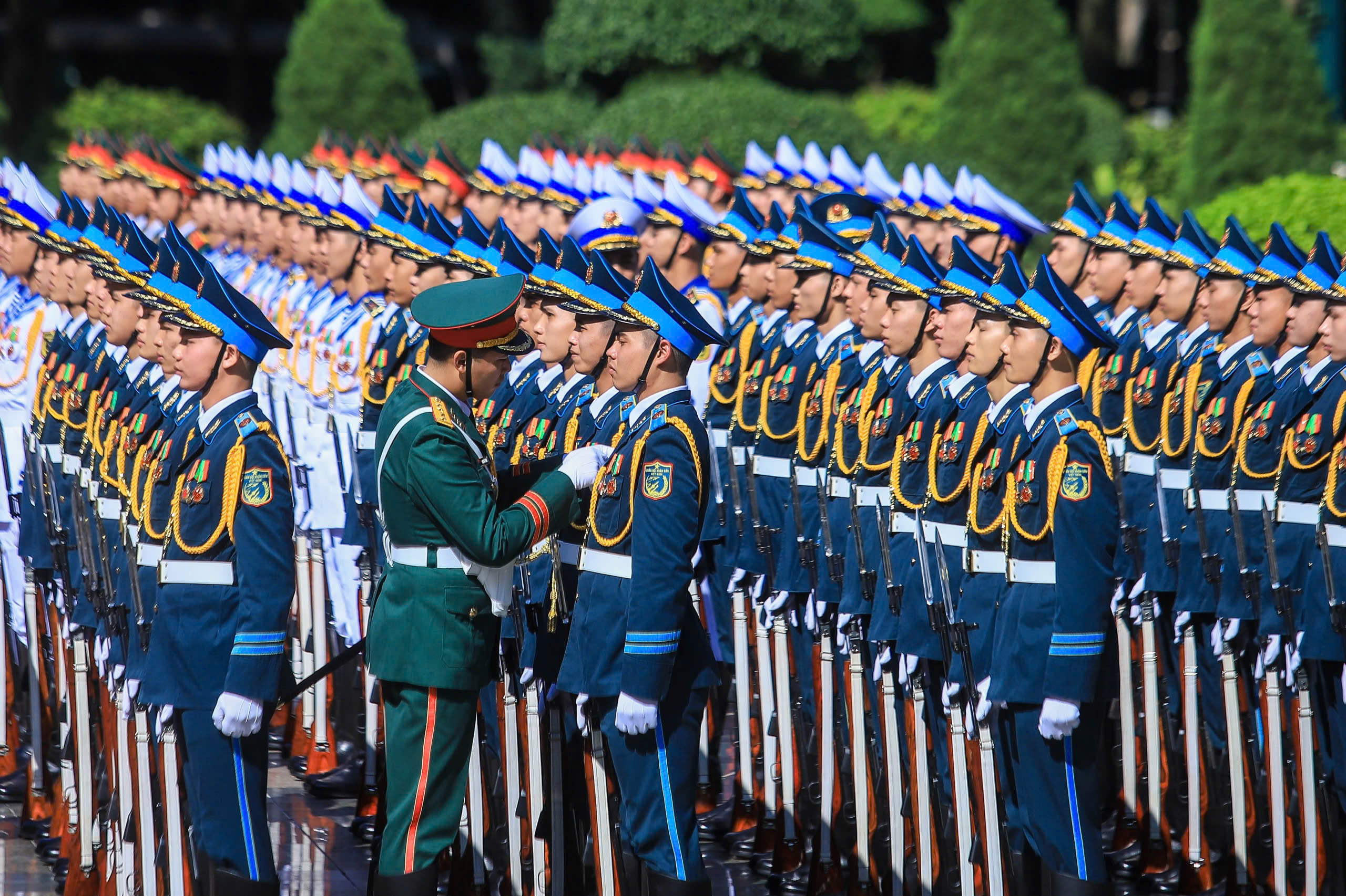 Chủ tịch nước Lương Cường chủ trì lễ đón chính thức Quốc vương Jordan - Ảnh 4.