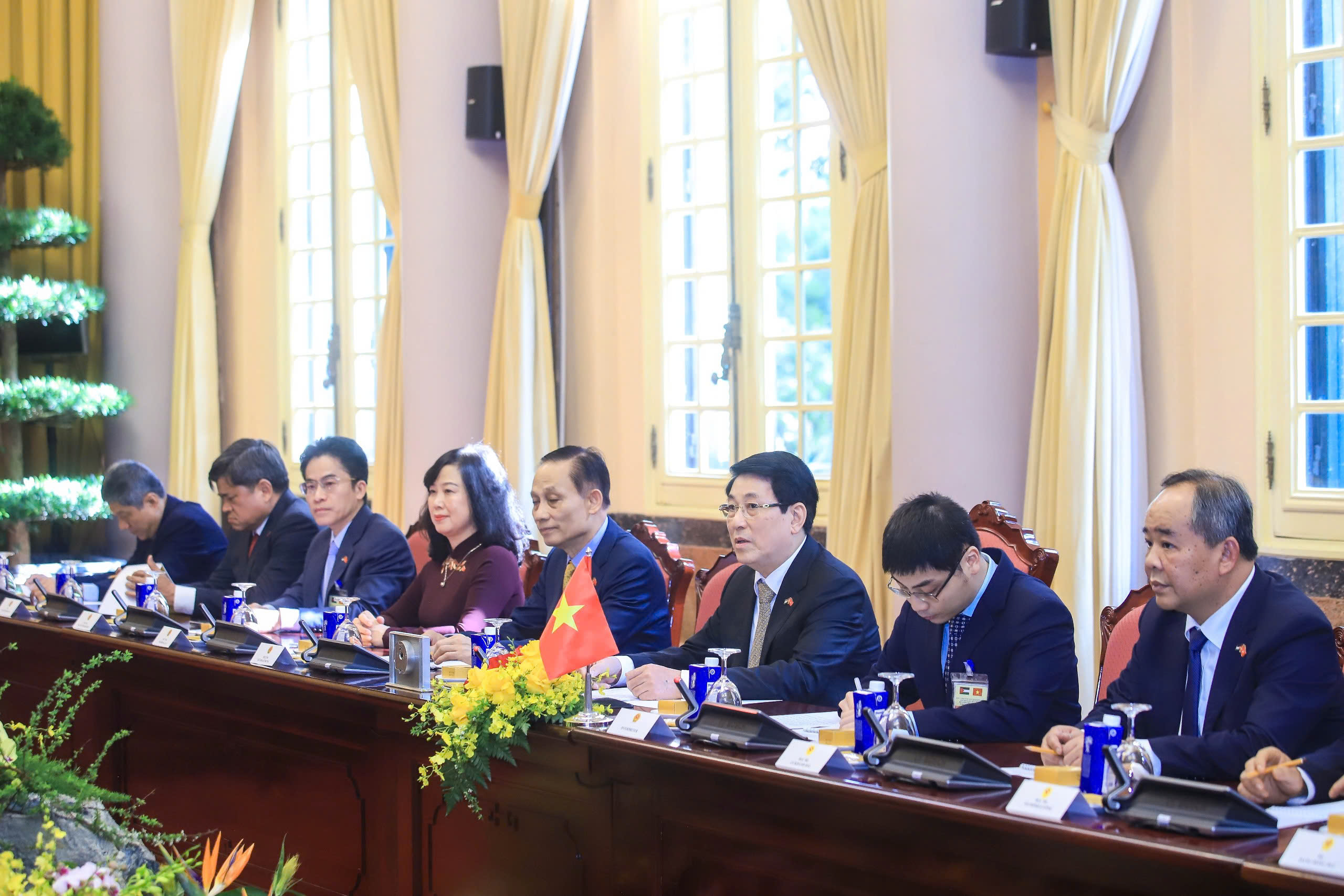 Chủ tịch nước Lương Cường chủ trì lễ đón chính thức Quốc vương Jordan - Ảnh 15.