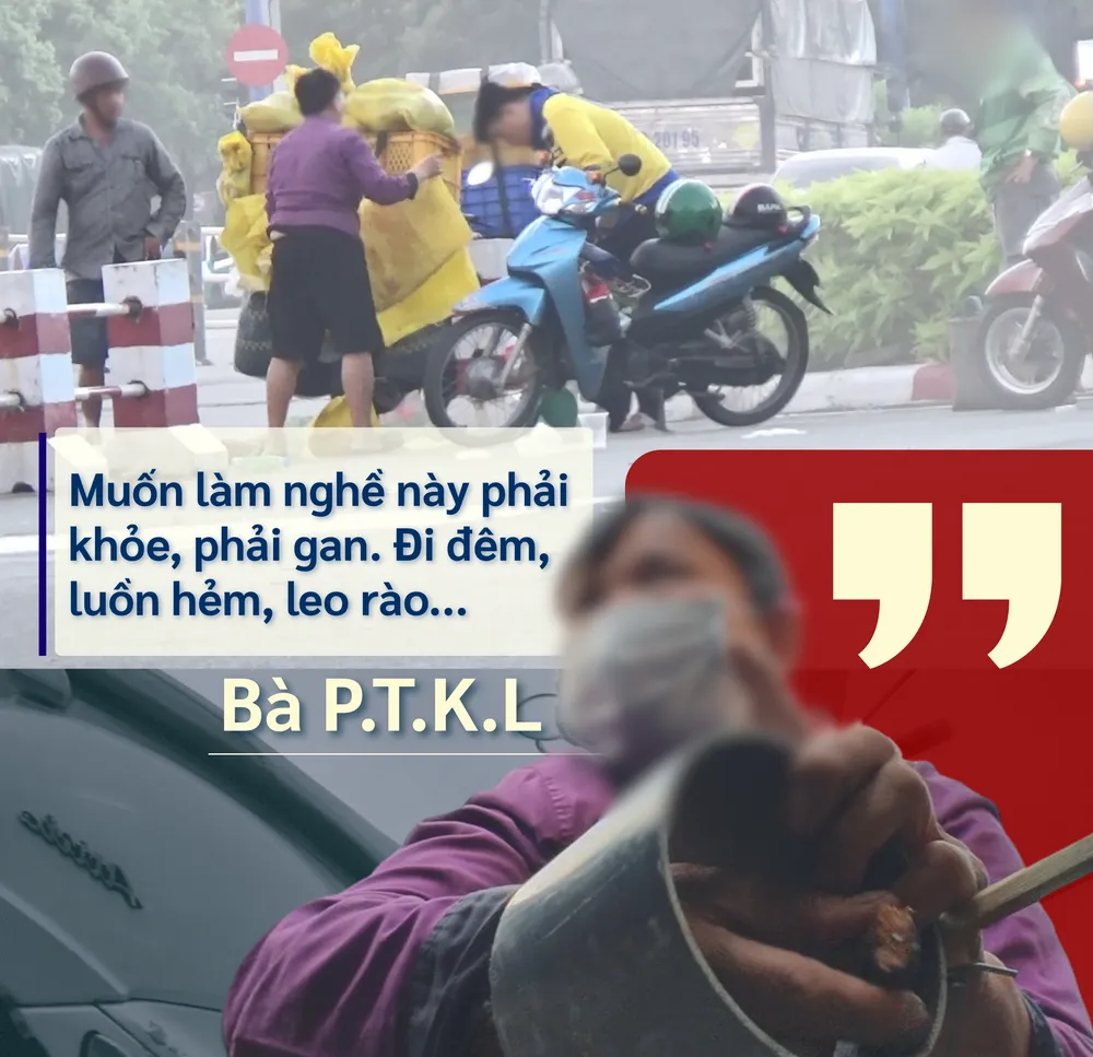 ẢNH GHÉP 3 - Cảnh trò chuyện với Phạm Thị Kim Loan, chân dung bà Loan + túi đựng mèo lề đường_cảnh thu gom kèm chưa dùng.png