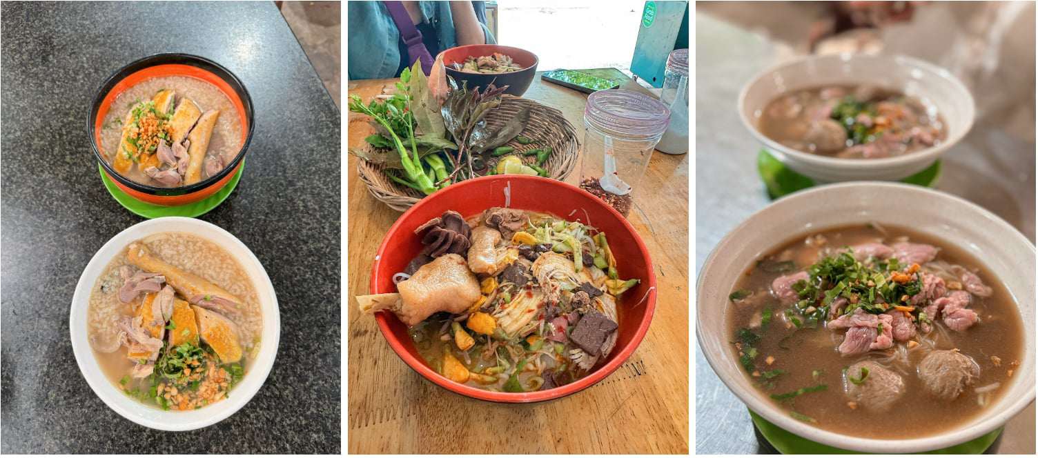 Một số món đặc sản mà chị Trang thưởng thức ở Campuchia