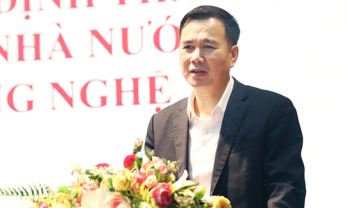 Thứ trưởng Khoa học và Công nghệ Bùi Thế Duy phát biểu khai mạc chương trình tập huấn. Ảnh: Doãn Mạnh