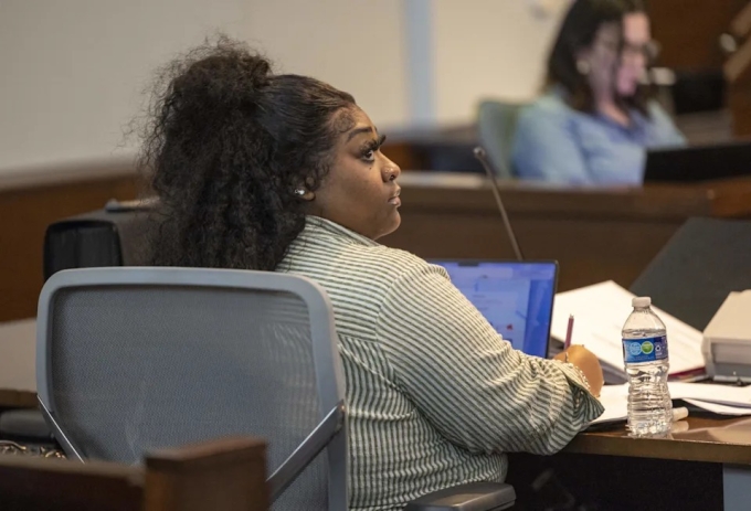 Brenay Kennard, TikToker chuyên sáng tạo nội dung về phong cách sống, ra tòa ngày 6/11. Ảnh: News Observer