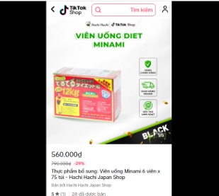 Yêu cầu Lazada, TikTok gỡ sản phẩm giảm cân chưa được cấp phép - Ảnh 2.