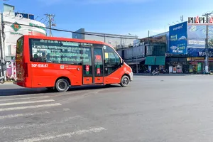Đưa vào khai thác tuyến xe buýt TP Cần Thơ đi thị trấn Kinh Cùng, tỉnh Hậu Giang