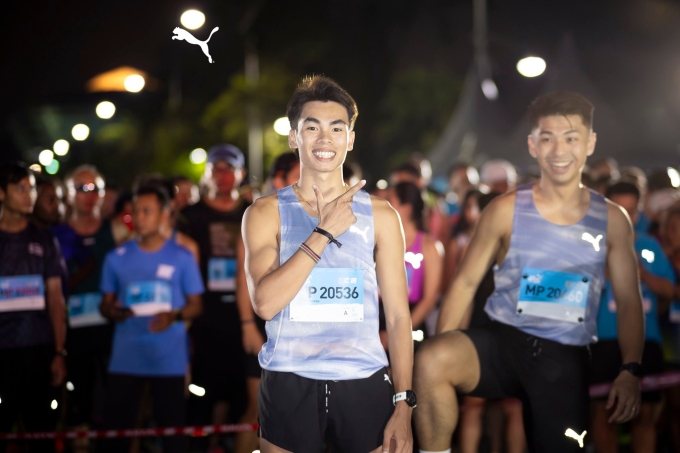 Anh Khôi tham gia giải Puma Nitro Night Run 2025 ở Putrajaya (Thái Lan) hồi tháng 9. Ảnh: NVCC