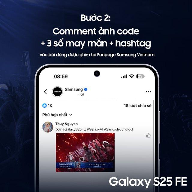 S25 FE Hunt – Săn Code Gần Idol: Galaxy S25 FE mở đường cho fan chạm đến “Anh Trai Say Hi”- Ảnh 3. S25 FE Hunt – Săn Code Gần Idol: Galaxy S25 FE mở đường cho fan chạm đến “Anh Trai Say Hi”- Ảnh 3.