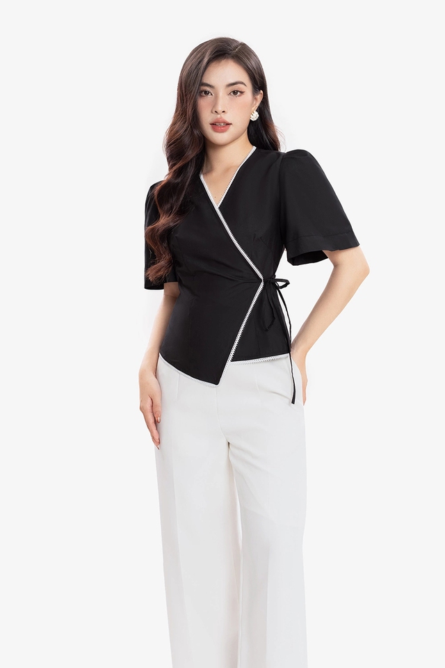 Trang phục cổ chữ V ‘cân’ trọn mọi phong cách từ công sở đến dạo phố- Ảnh 4.