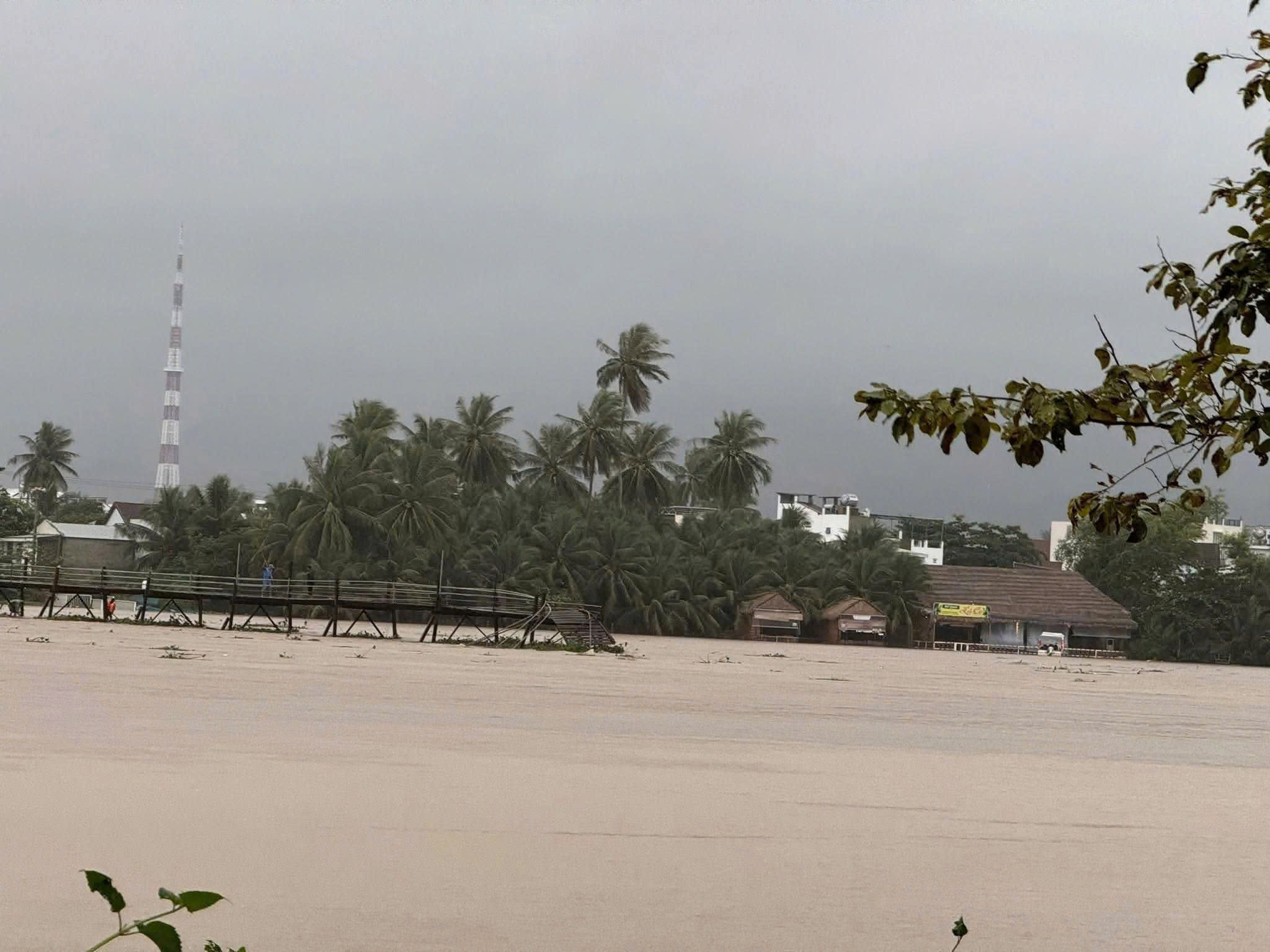 Khánh hòa ngập lụt nghiêm trọng từ miền núi đến đồng bằng do mưa lớn - Ảnh 2.