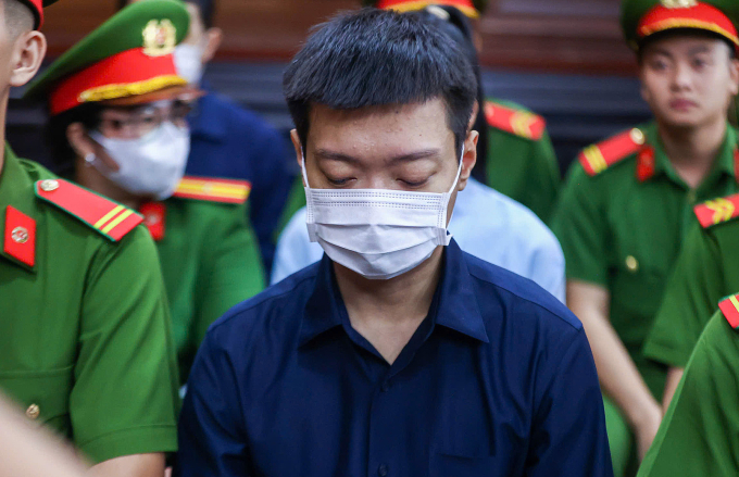 Bị cáo Lê Thành Công tại tòa hôm nay. Ảnh: Trần Quỳnh