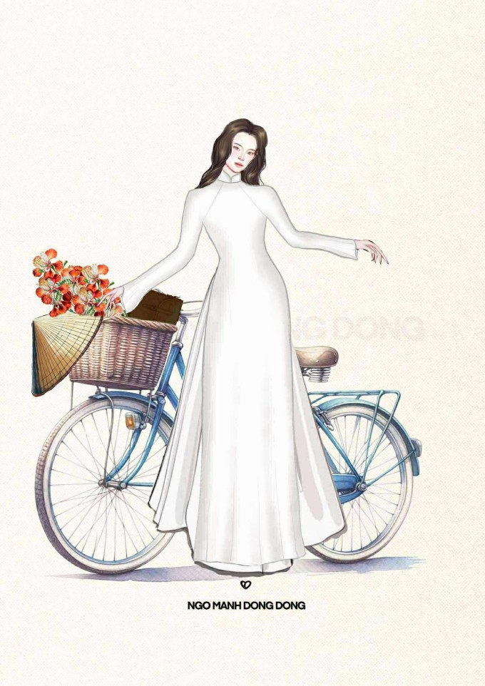 Bản vẽ được NTK tiết lộ. Ảnh: NVCC