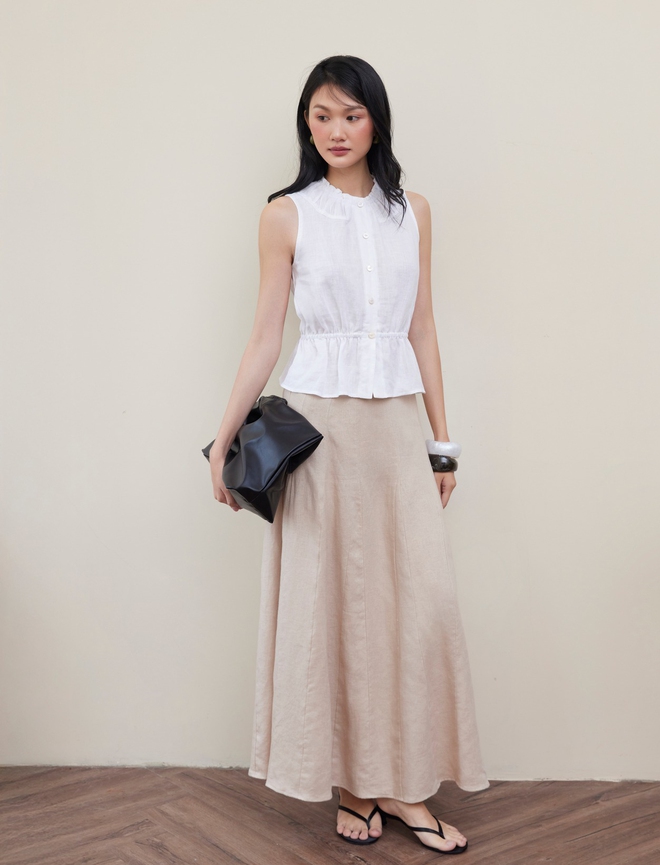 Trở về với vẻ đẹp tự nhiên cùng áo, váy linen- Ảnh 10.