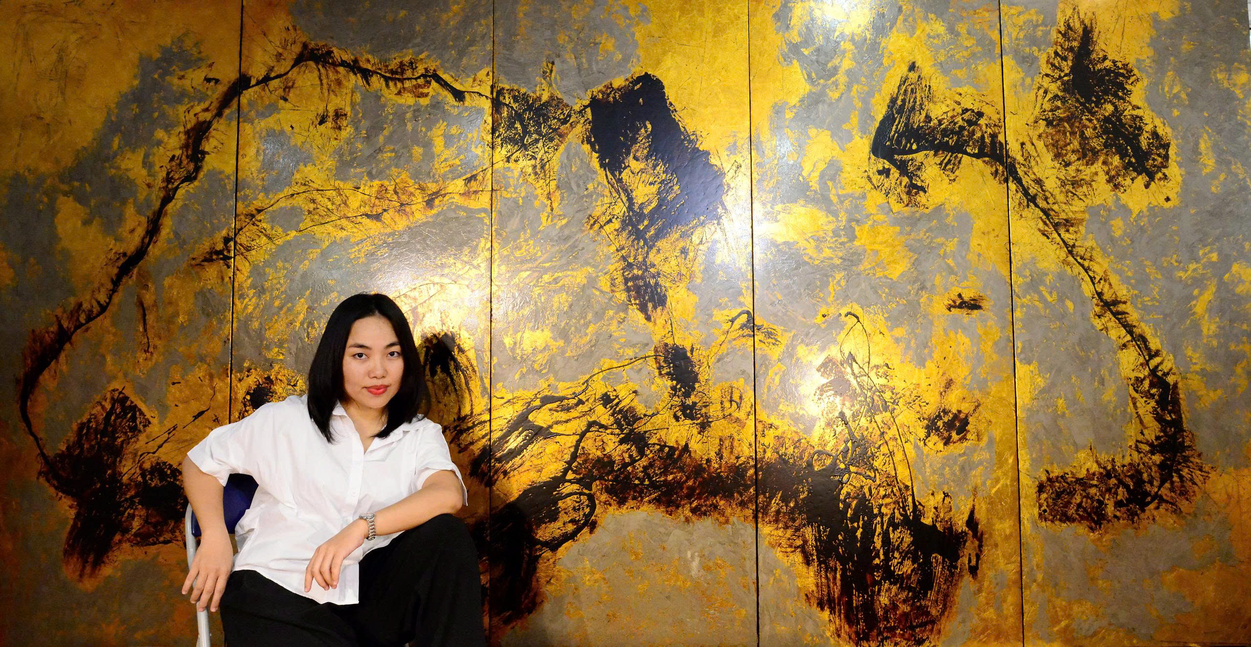 Trần Ngọc Linh, học trò họa sĩ Hồ Hữu Thủ, tìm lối đi riêng cho sơn mài- Ảnh 3.