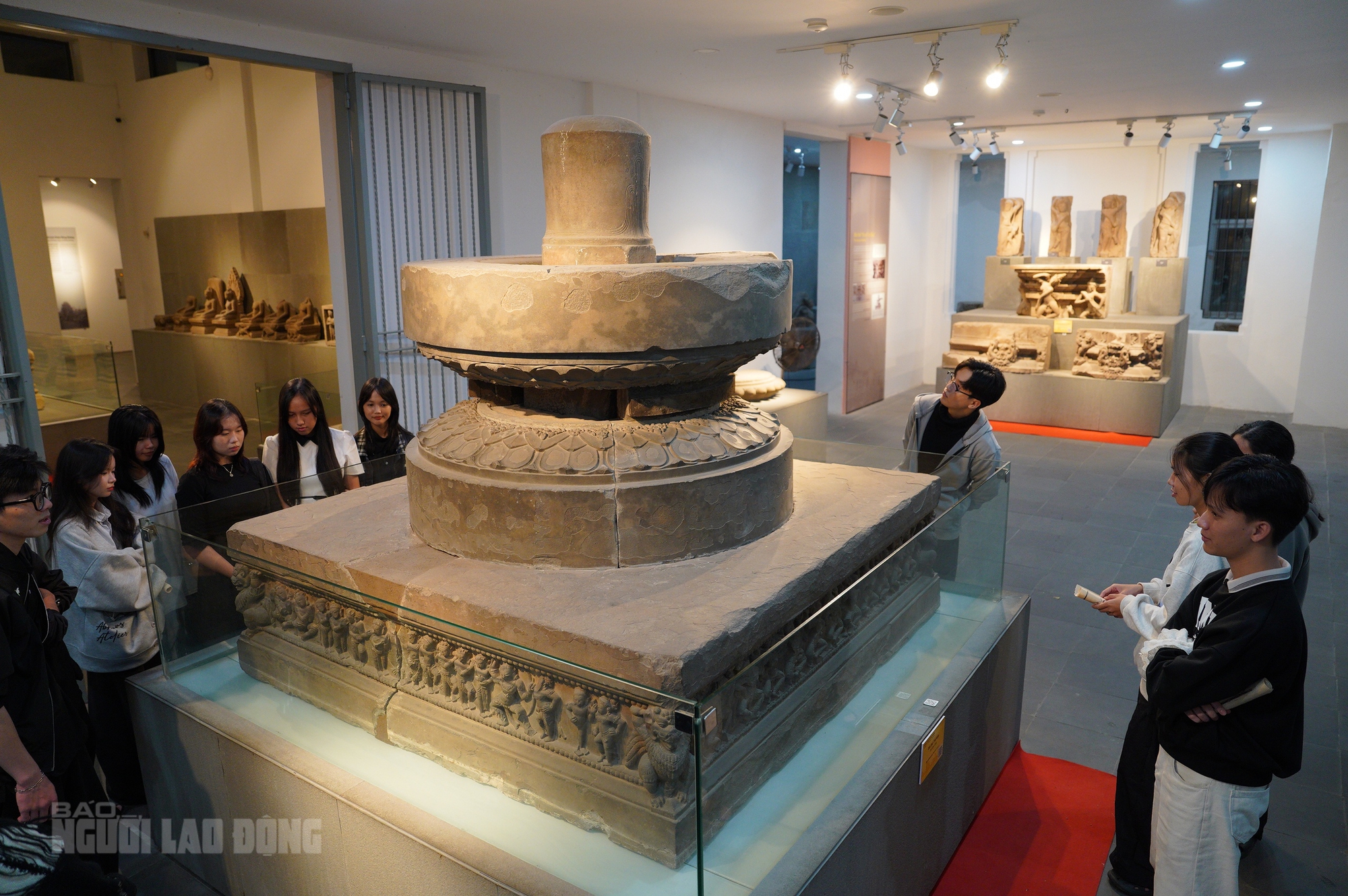 Cận cảnh 19 bảo vật quốc gia trưng bày tại Bảo tàng Điêu khắc Chăm Đà Nẵng - Ảnh 12.