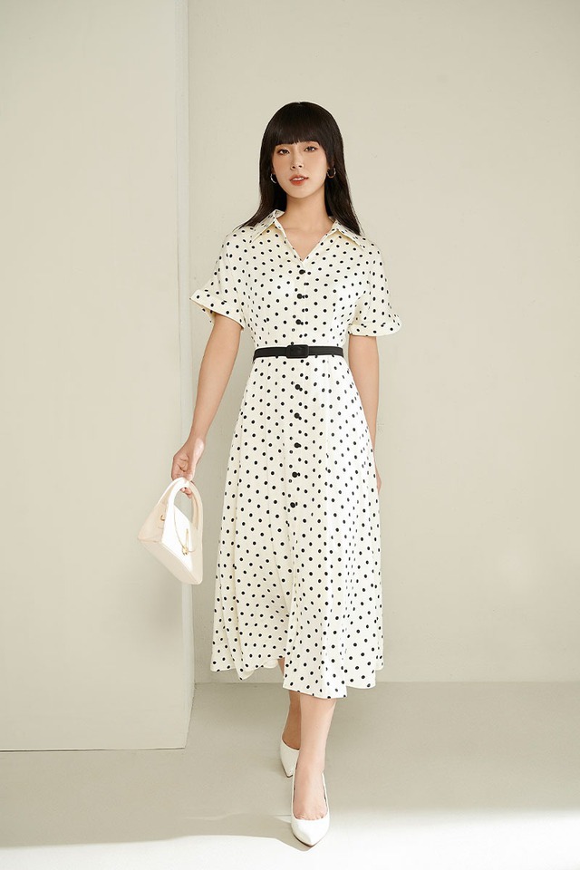 Trong tủ đồ nàng công sở không thể thiếu đầm dáng dài chiết đai - Ảnh 7.