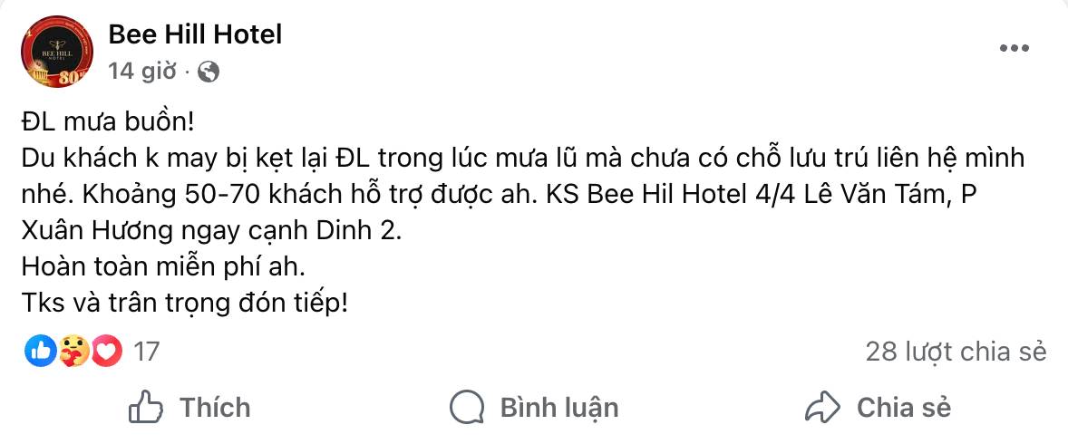 Hàng loạt khách sạn, homestay Đà Lạt thông báo khẩn- Ảnh 2.