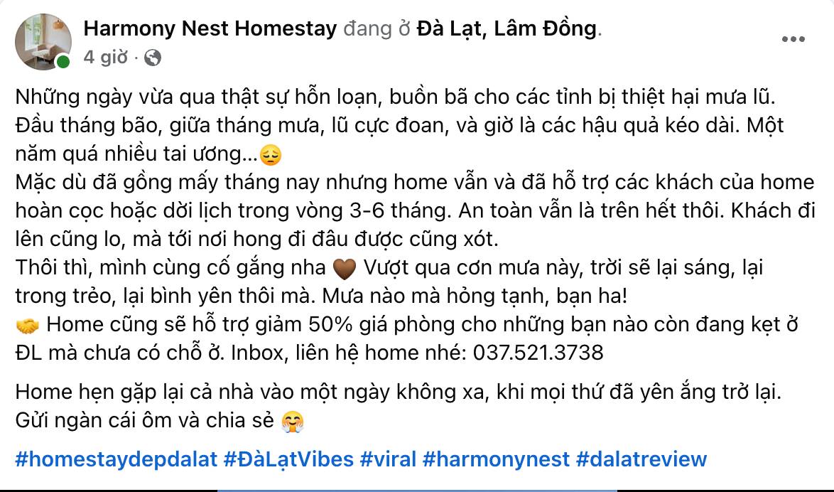 Hàng loạt khách sạn, homestay Đà Lạt thông báo khẩn- Ảnh 5.