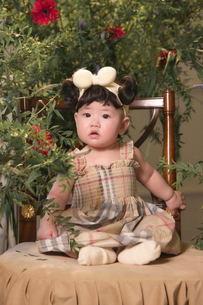 Á hậu Tú Anh làm tiệc thôi nôi cho con gái sinh với chồng thiếu gia, "tiểu công chúa" khiến BTV Thụy Vân xuýt xoa 4 Bé Mochi được mẹ đầu tư mặc toàn đồ hiệu.