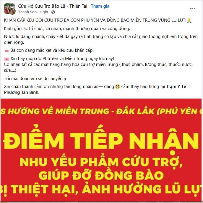 Hàng nghìn lời kêu gọi cứu trợ đồng bào đang oằn mình trong cơn lũ lịch sử: Tất cả vì miền Trung thương yêu!- Ảnh 4.