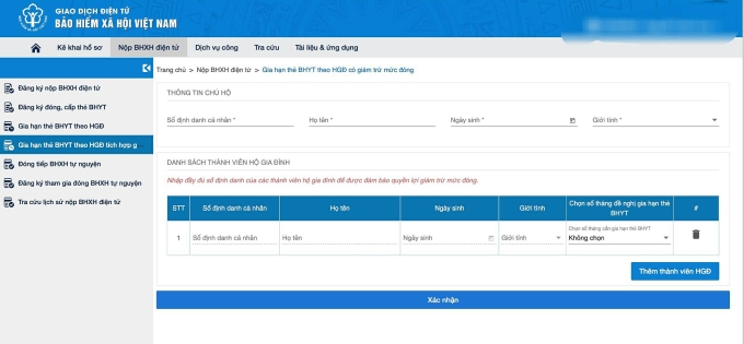 Cách mua bảo hiểm y tế online cho hộ gia đình - 4