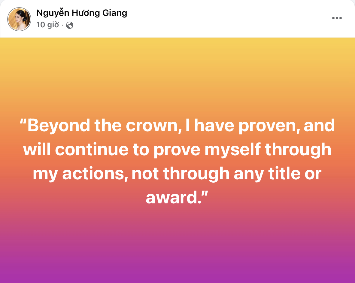 Hương Giang lại thất bại trong 1 hạng mục quan trọng tại Miss Universe, hàng trăm triệu đồng đổ tiền vote thua trắng tay! 4 1763820038 815 Huong Giang lai that bai trong 1 hang muc quan