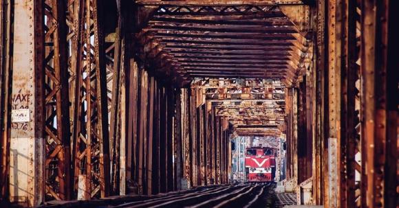 cầu long biên 3 tháp Eiffel nằm ngang, cầu long biên, cầu ở hà nội