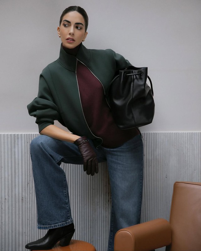 Quần jeans và áo tweed, áo khoác da... những cặp đôi ăn ý nhất mùa lạnh- Ảnh 8.