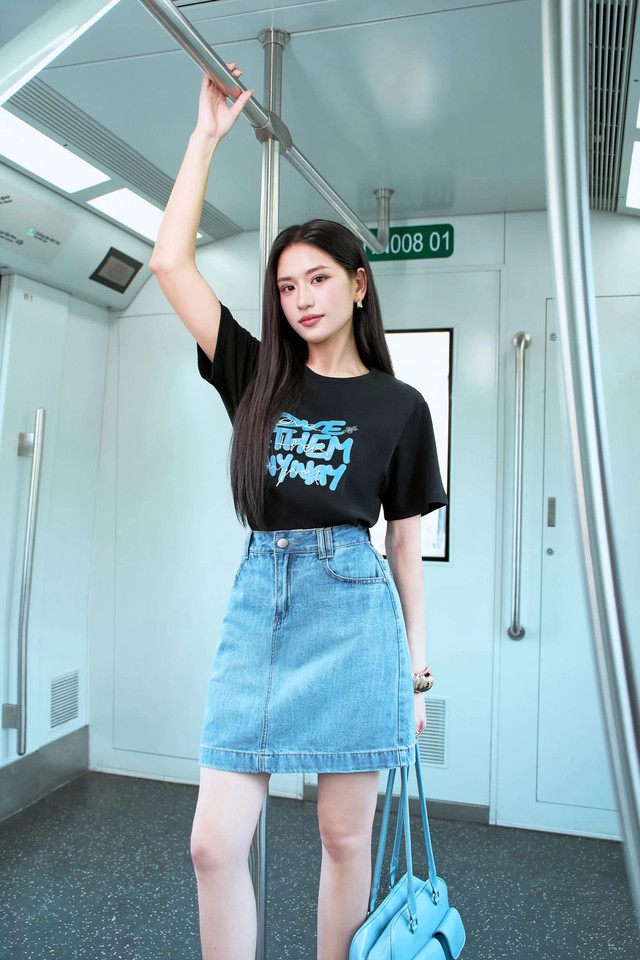 'Lột xác' phong cách với loạt chân váy jean khiến ai cũng ngoái nhìn- Ảnh 3.