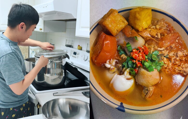 Vừa sinh con thứ 2 ở Canada, Diễm Hương đòi "bỏ chồng về nước", em bé được vài ngày tuổi lại đón "tin vui" 8 Chồng nàng hậu tự tay vào bếp nấu ăn cho vợ.