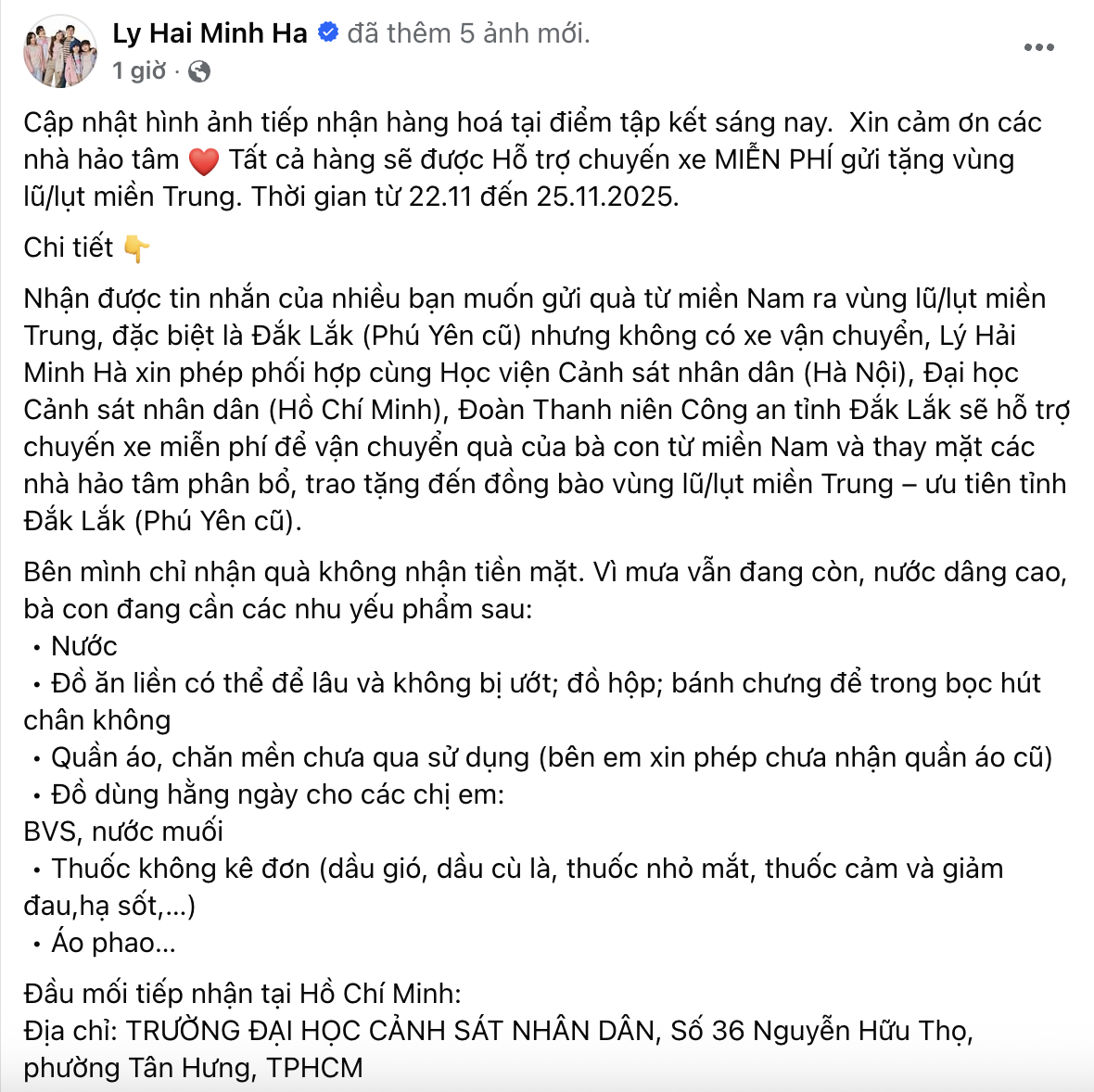 Trấn Thành - HIEUTHUHAI chuyển khoản nóng hàng trăm triệu, Hương Giang vừa về nước liền đến hỗ trợ vùng lũ- Ảnh 7. Trấn Thành - HIEUTHUHAI chuyển khoản nóng hàng trăm triệu, Hương Giang vừa về nước liền đến hỗ trợ vùng lũ- Ảnh 7.