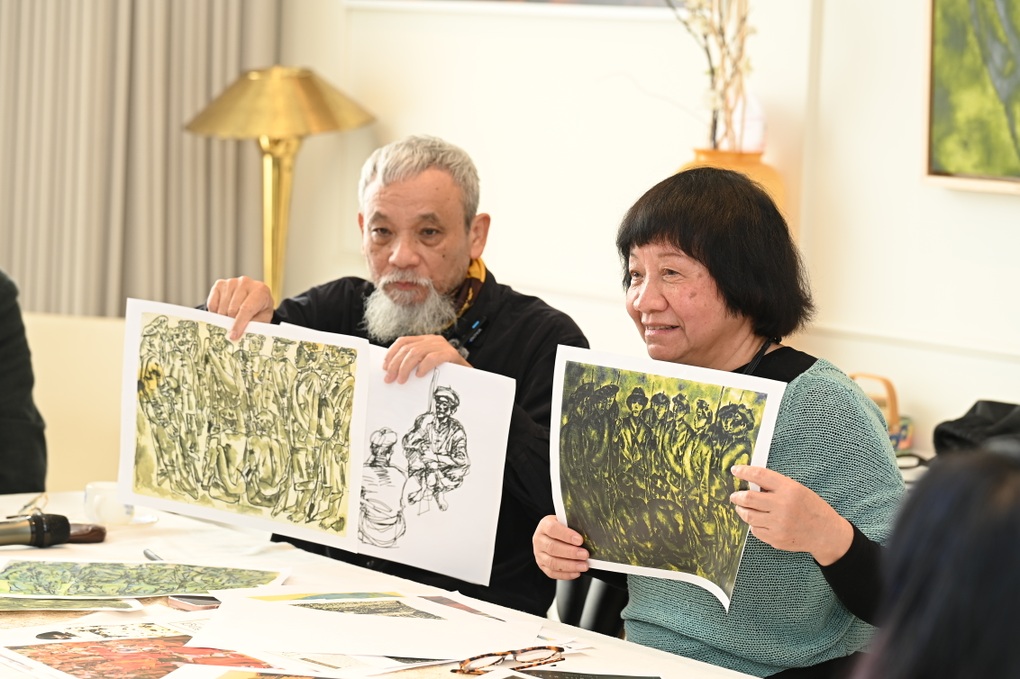 Chuyện đằng sau bức tranh vẽ Đại tướng Võ Nguyên Giáp vừa trở về Việt Nam - 2