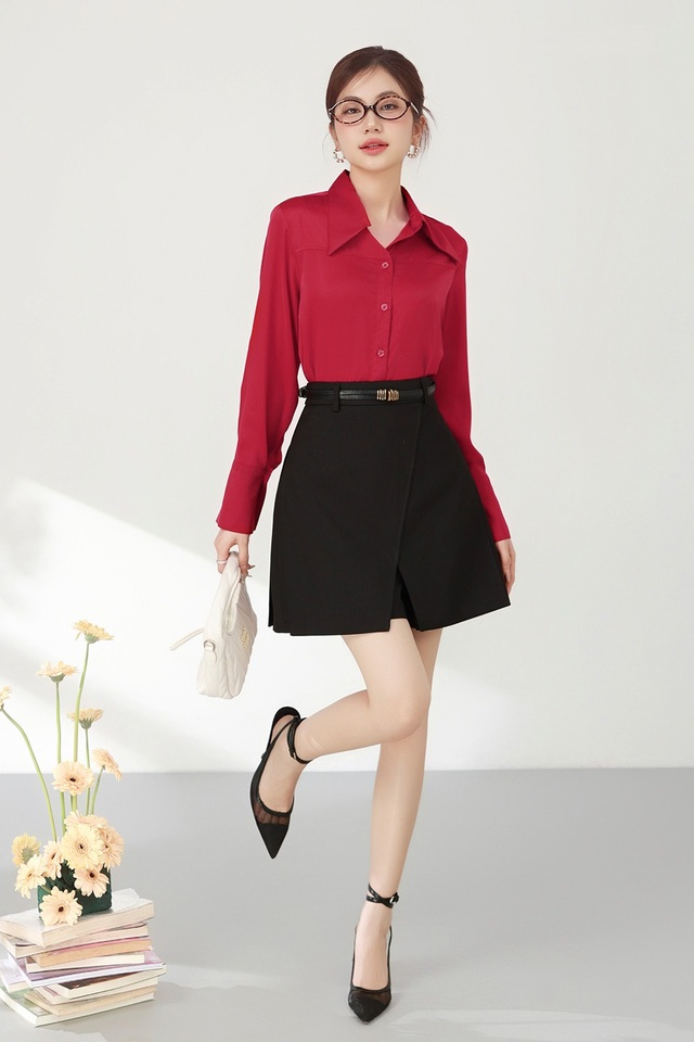 Quần giả váy, tôn vẻ đẹp yêu kiều của nàng - Ảnh 6.