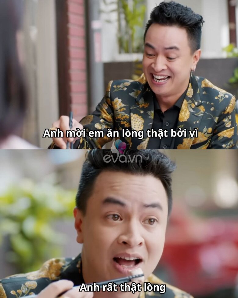 Buổi hẹn hò đầu tiên của Đồng Văn Tiền là ở quán lòng vì anh muốn Ngân biết anh thật lòng.