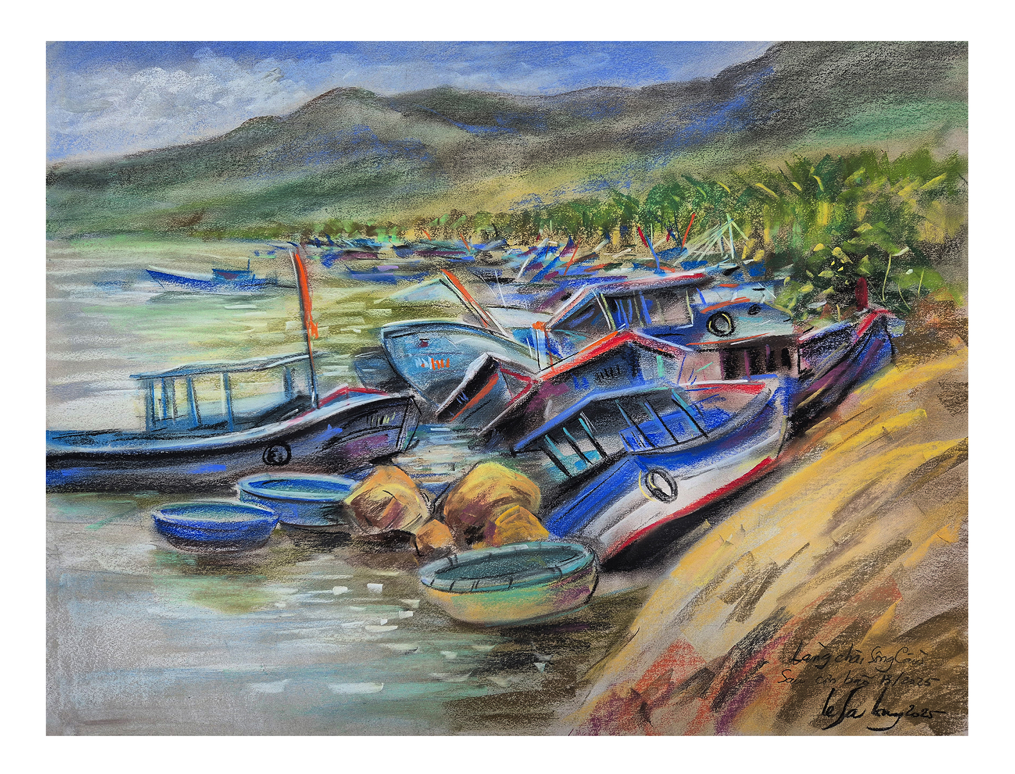 'Thương quá đồng bào tôi', bộ tranh rơi nước mắt của họa sĩ Lê Sa Long - Ảnh 2.