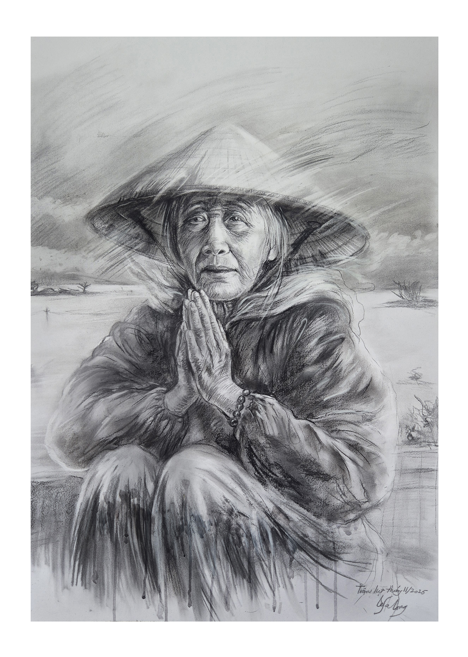 'Thương quá đồng bào tôi', bộ tranh rơi nước mắt của họa sĩ Lê Sa Long - Ảnh 10.