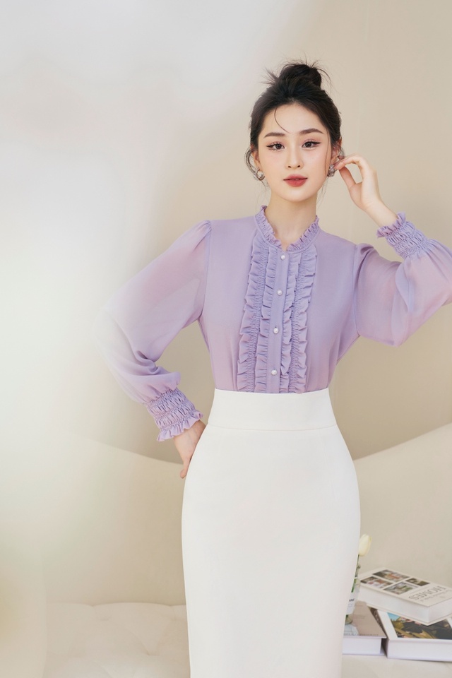 Diện trang phục bèo nhún biến nàng thành quý cô sành điệu tức thì- Ảnh 4.