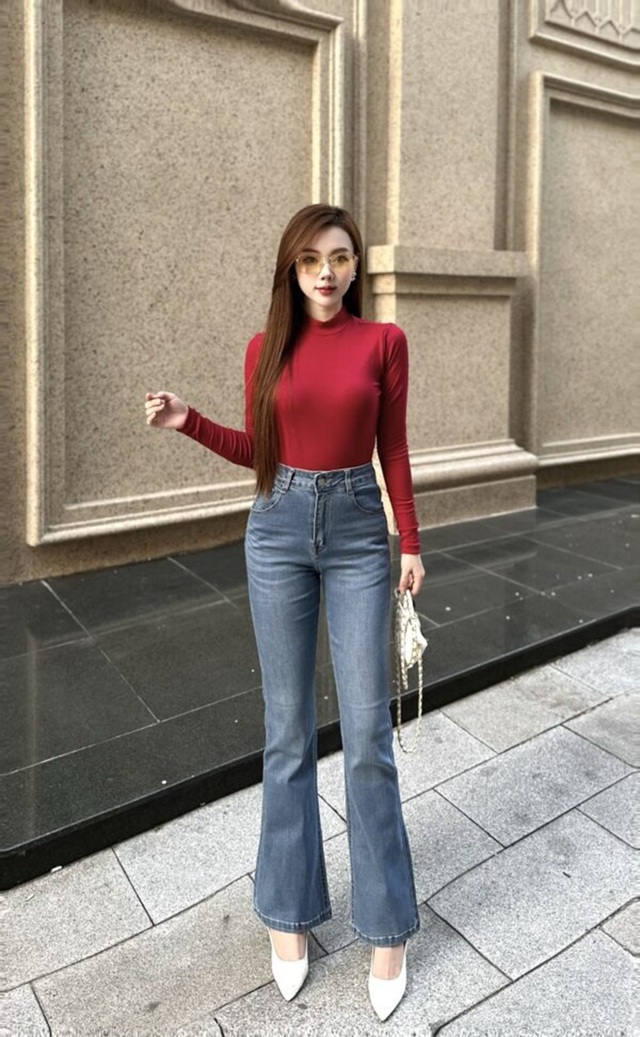 Quần denim ống loe khuấy đảo đường phố, khẳng định đẳng cấp cá tính- Ảnh 8.