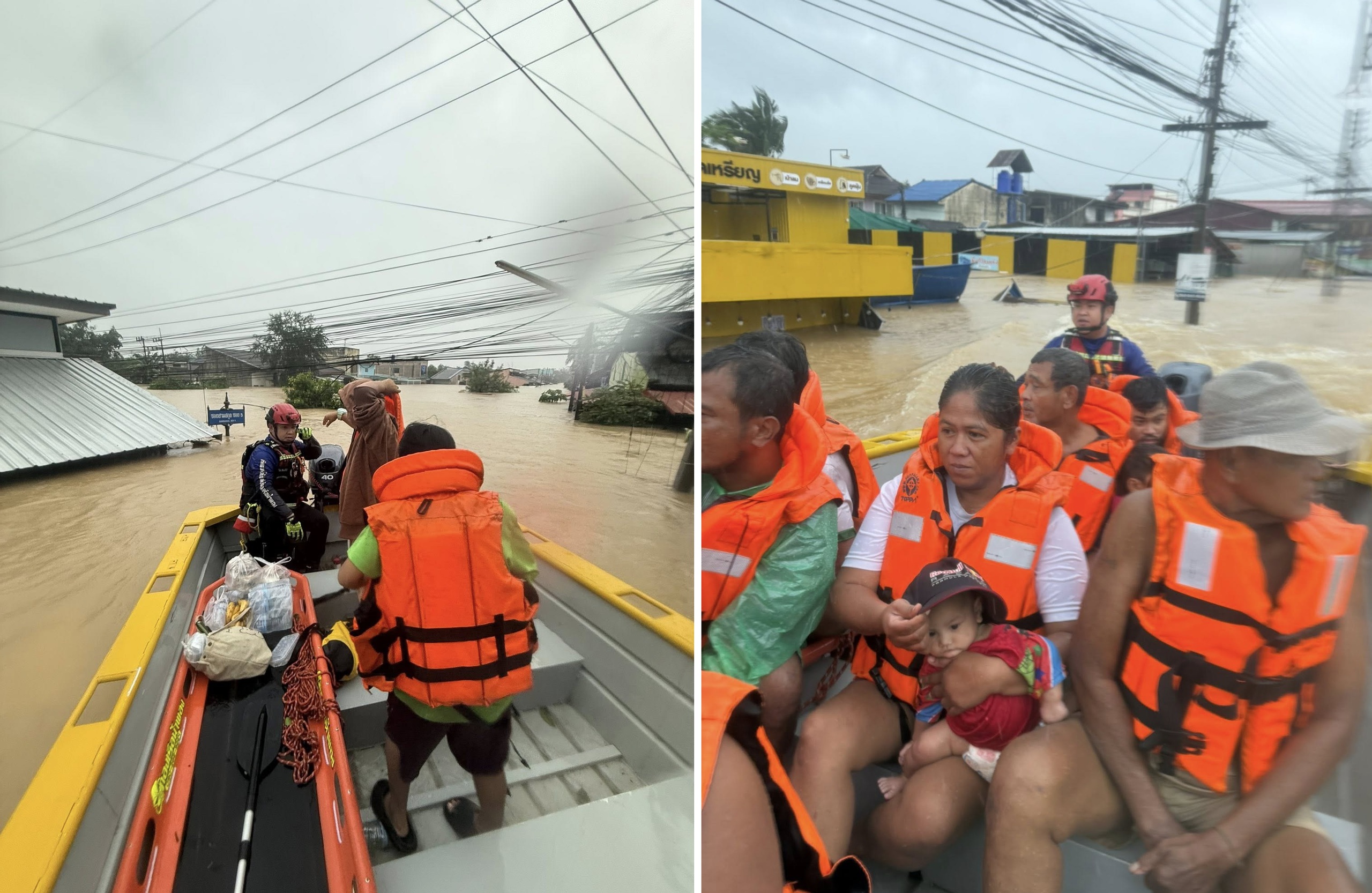Lũ lịch sử ở Thái Lan: Người dân trèo cáp, phá mái nhà thoát hiểm - Ảnh 6.