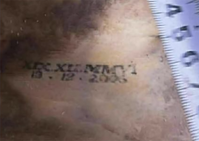 Hình xăm trên cơ thể nạn nhân được phát hiện ở Hưng Yên có ngày sinh trùng khớp với Yến Nhi. Ảnh: Gia đình cung cấp