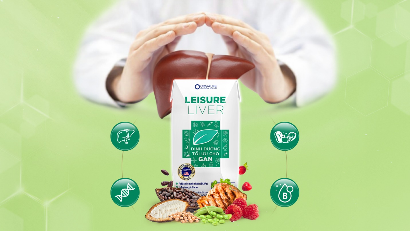 Thực phẩm bổ sung Leisure Liver – Dinh dưỡng tối ưu cho người bệnh gan. Nguồn: Orgalife