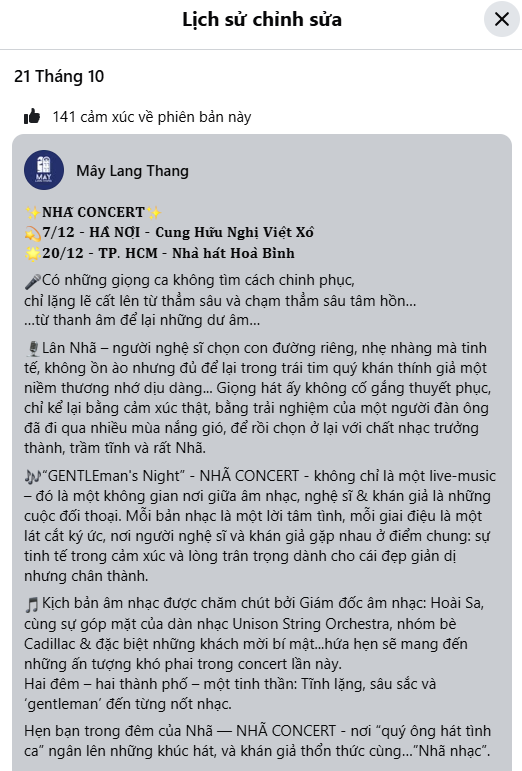 Giọng ca thực lực bán vé đắt ngang ngửa Mỹ Tâm - Hà Anh Tuấn huỷ show vì ế vé - Ảnh 2. Giọng ca thực lực bán vé đắt ngang ngửa Mỹ Tâm - Hà Anh Tuấn huỷ show vì ế vé - Ảnh 2.