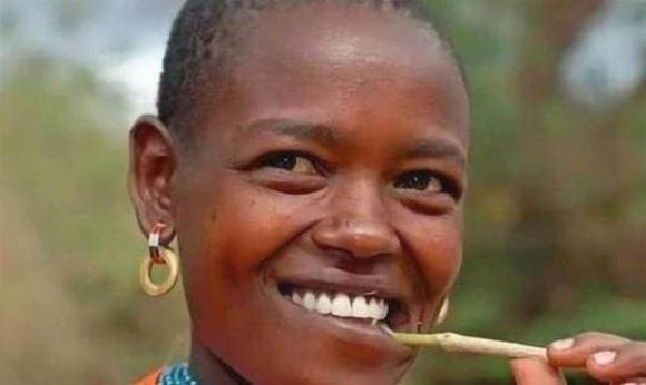 người châu phi, răng trắng, vệ sinh răng, men răng