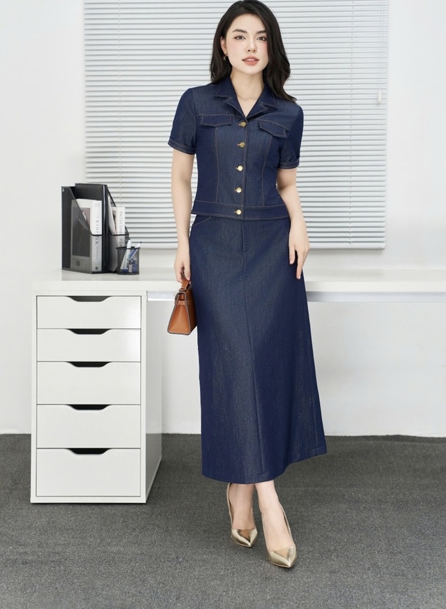 Tiện lợi và không bao giờ lỗi mốt với những chiếc đầm denim - Ảnh 6.