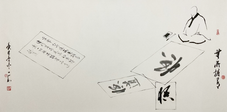 15 năm về lại Việt Nam, 'thiền, thư, họa'  của Trầm Kim Hòa gây bất ngờ - Ảnh 2.